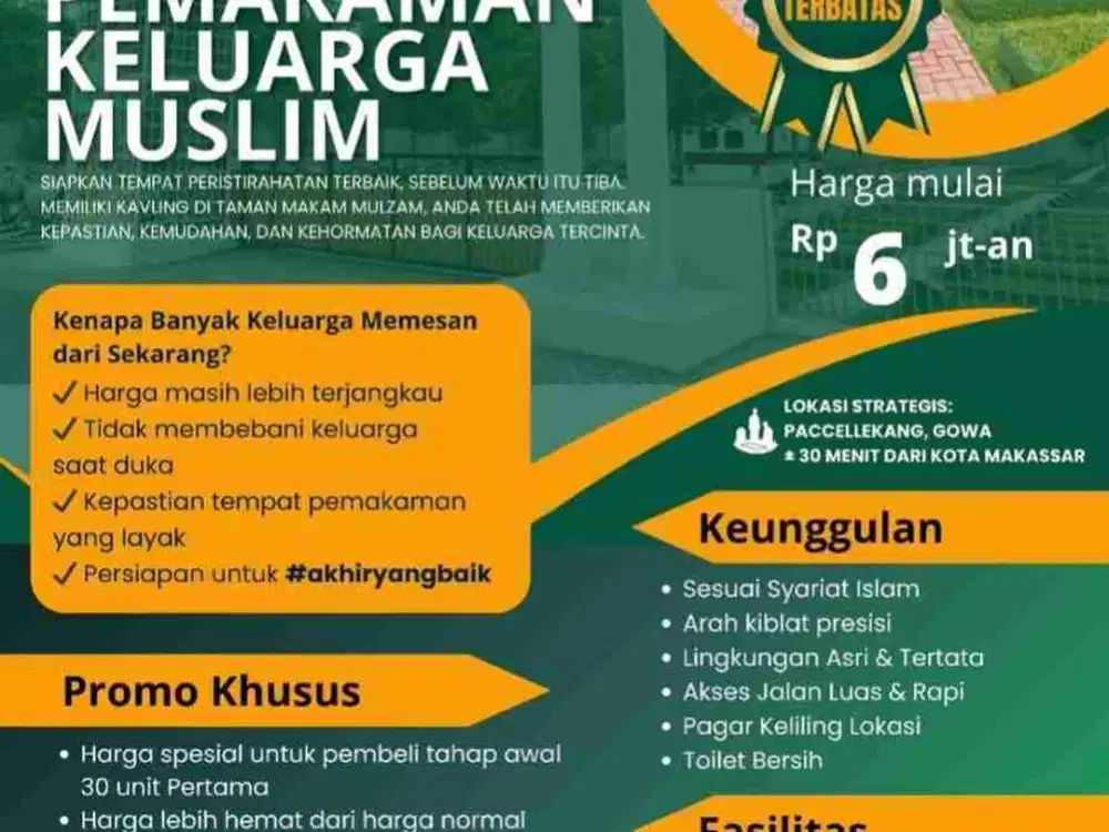 KAVLING MAKAM ISLAMI SESUAI TUNTUNAN