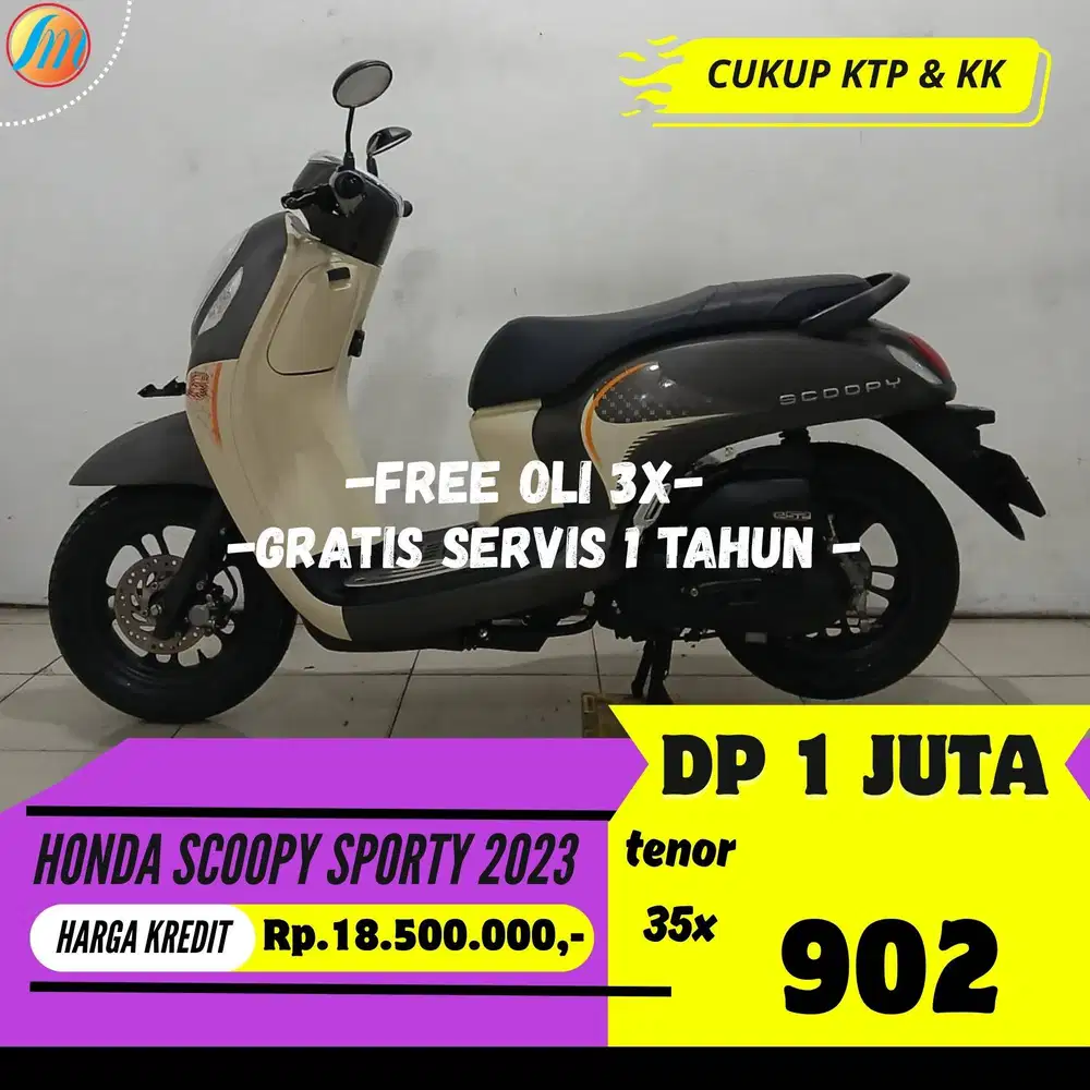 DP MURAH ANGSURAN SANGAT RINGAN HONDA SCOOPY SPORTY 2024 BERGARANSI
