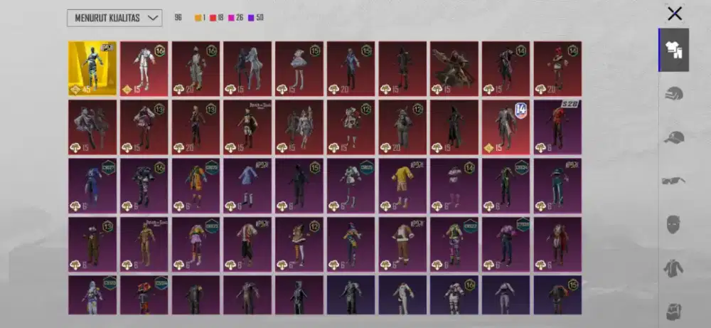 Akun pubg semi sultan