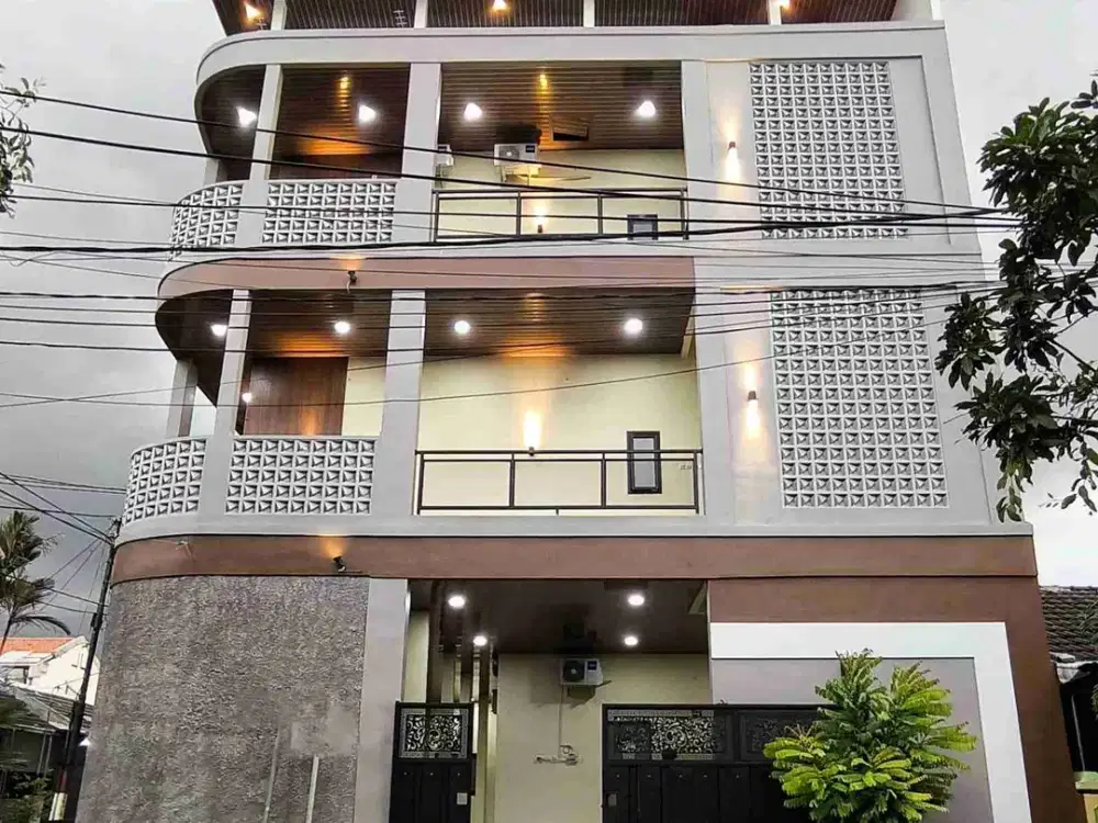 30 Kamar Aktif Rumah Kos 3 Lantai Full Furnish Baru Di Gunungsari Indah Wiyung Surabaya