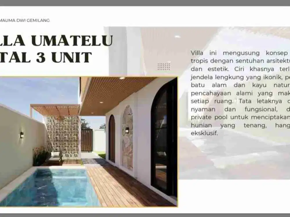 EXCLUSIVE hanya 3 VILLA dekat pantai melasti