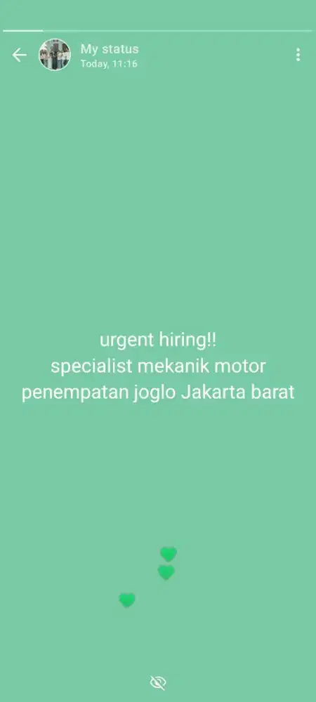 Dicari Mekanik motor