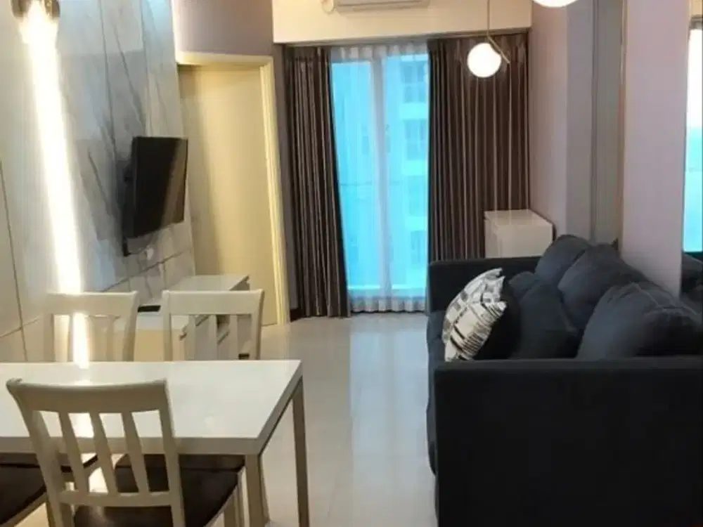DISEWAKAN APARTEMEN AMOR PAKUWON CITY MALL LANTAI 12 - FULL FURNISHED - CORNER - BARU GRESS