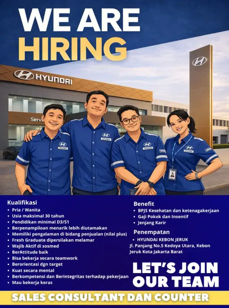 Lowongan pekerjaan Sales Mobil