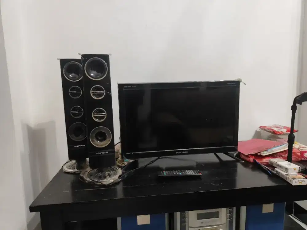 TV Polytron 24 ada speaker+ STB Advance