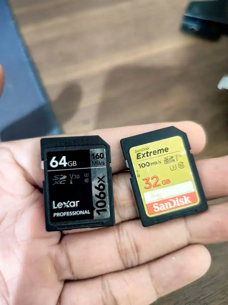 Sd Card Kamera Lexar 64gb & Sandisk 32gb