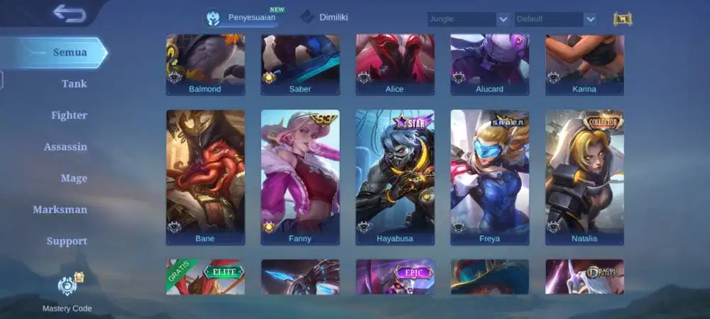 Akun Mobile legend bang bang