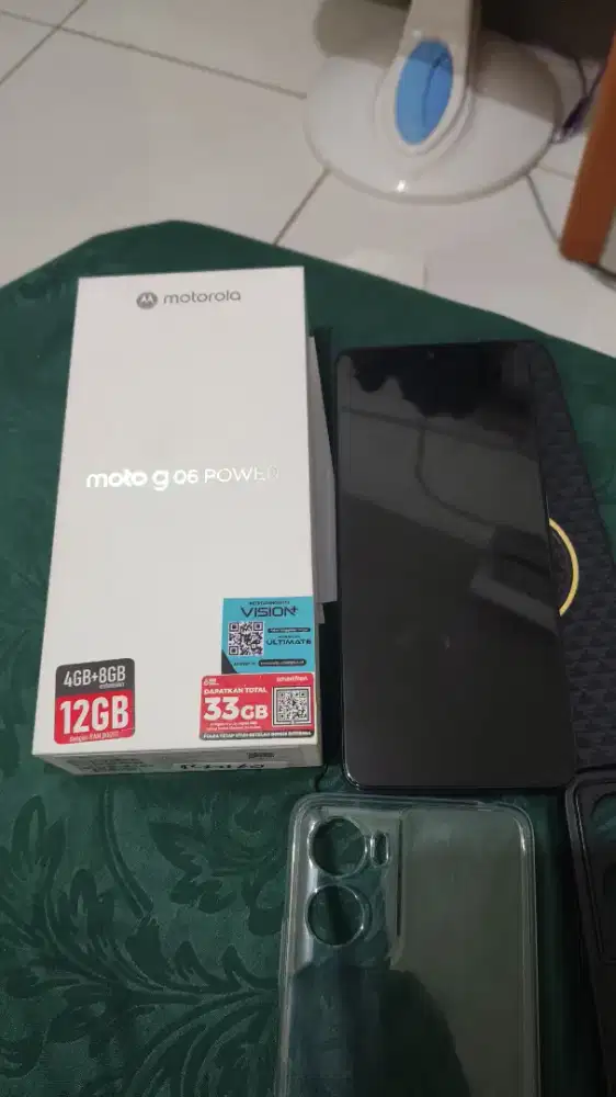 motorola G06 power pemakaian baru 1 minggu masih grees free casing