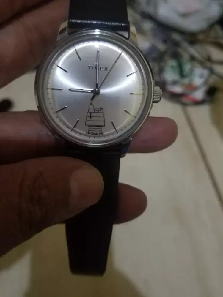 Jam tangan timex automatic 75th anniversary snoopy n peanut