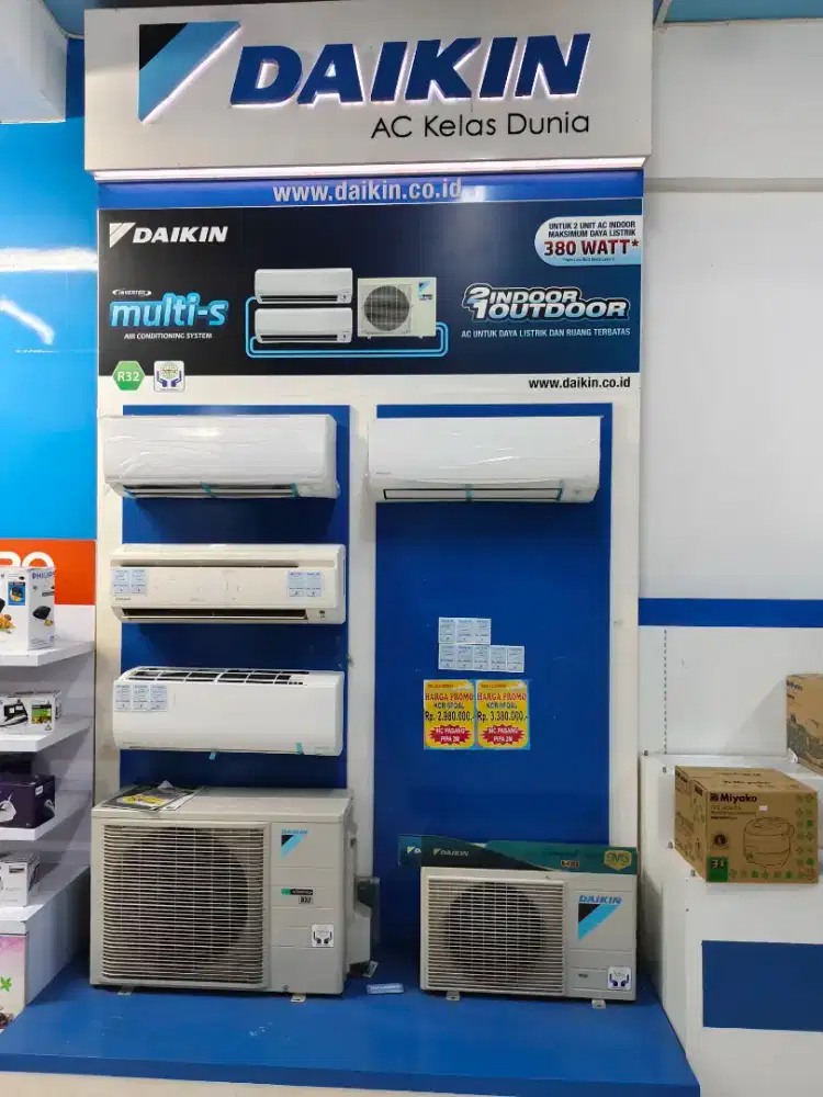 CREDIT AC DAIKIN SETENGAH PK CICILAN MULAI DARI 8.000 AJA PERHARI