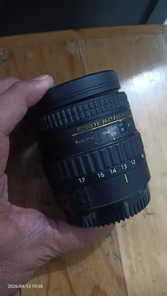 Lensa fisheye tokina 10-17mm for Canon