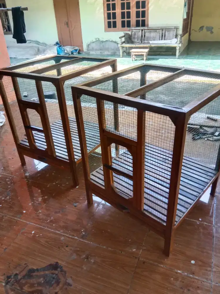 Kandang kelinci kayu