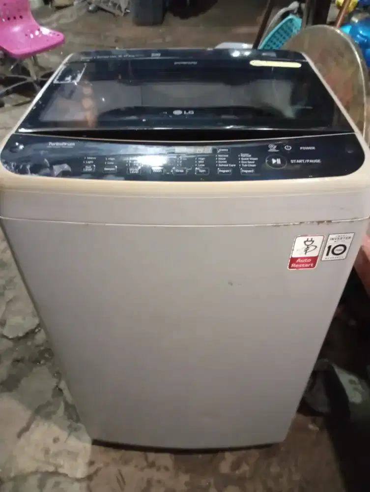 Jual mesin cuci merk LG 9 kg mati total