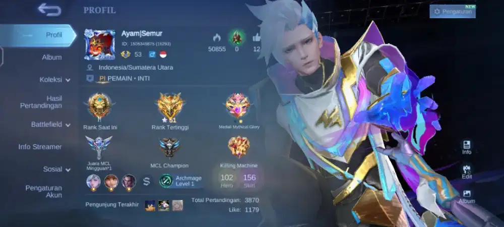 Akun Mobile legend bang bang