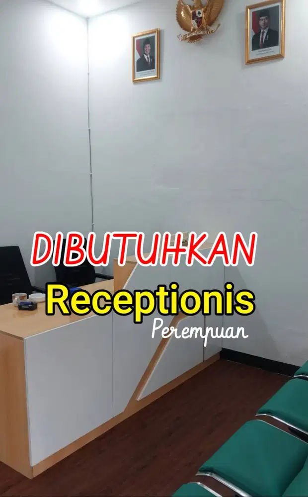 Dibutuhkan Receptionis perempuan
