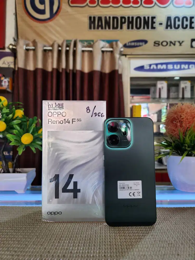 Oppo Reno 14F 5G Ram 8+8Gb/ 256Gb Fullset Mulus Ori 100% Bergaransi