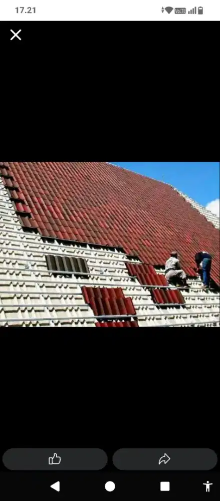 Perbaikan atap bocor talang air dak rembes