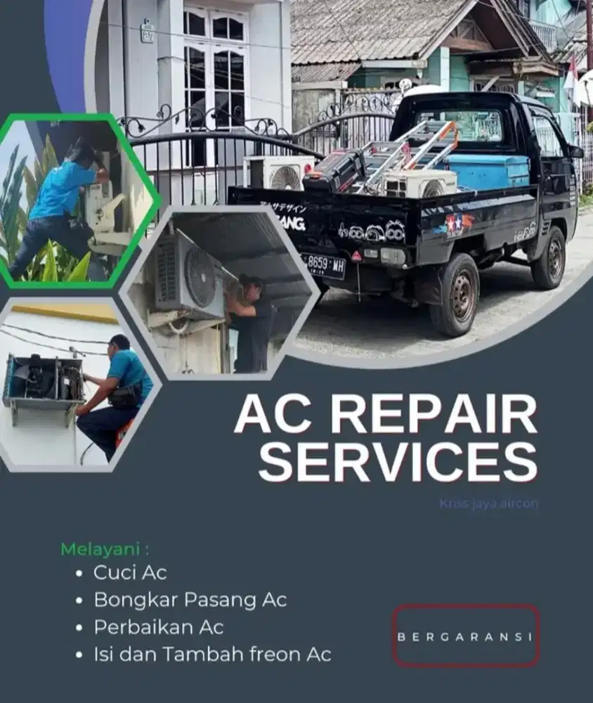 Jasa perbaikan AC kulkas mesin cuci pompa air