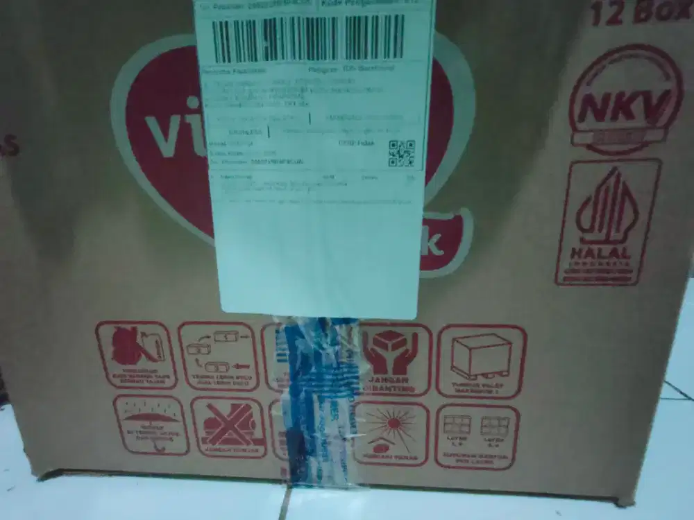 Susu vidoran xmart 1dus isi 12box masih full segel