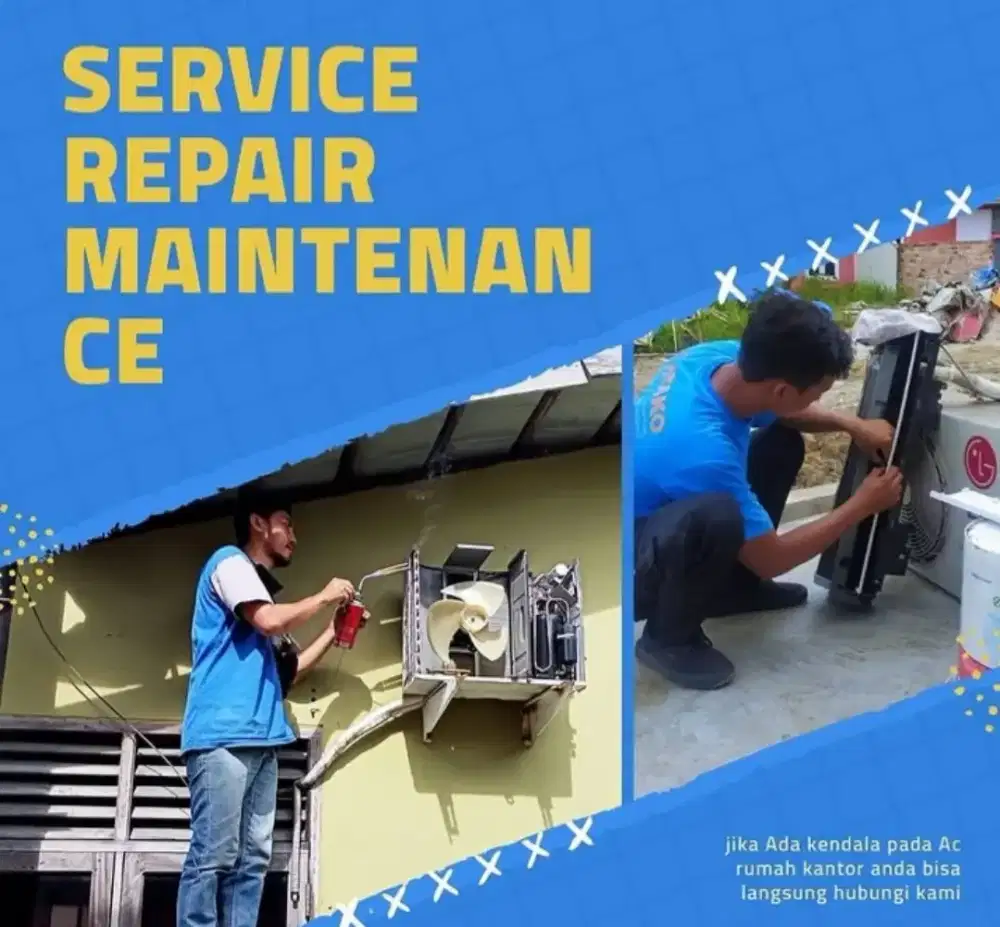 Jasa service AC kulkas mesin cuci pompa air