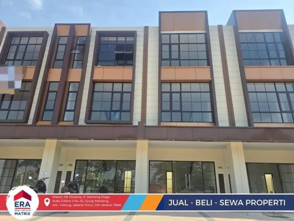 Sewa Ruko Baru Gress! Desain Modern 3 Lantai, Parkir Luas Unit Komersial Eksklusif 2026 Bangunan Baru Lokasi Strategis Dan Bebas Banjir Di Metland Men
