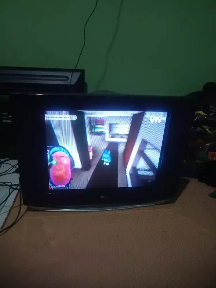 Tv tabung 21 inch slim LG+stb nornal siap tonton nego tipis