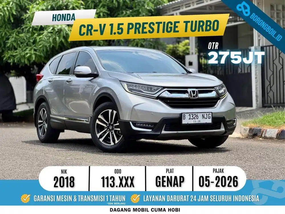 TERMURAH!!CRV 1.5 TURBO PRESTIGE AT 2018