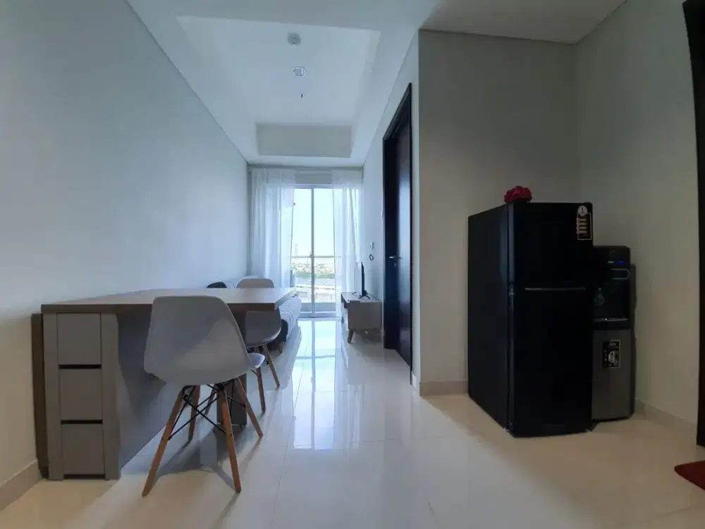 Sewa Apartemen Puri Mansion Tipe 1 Kamar Tidur Furnish Harga Termurah Bonus View Kolam Renang Langsung