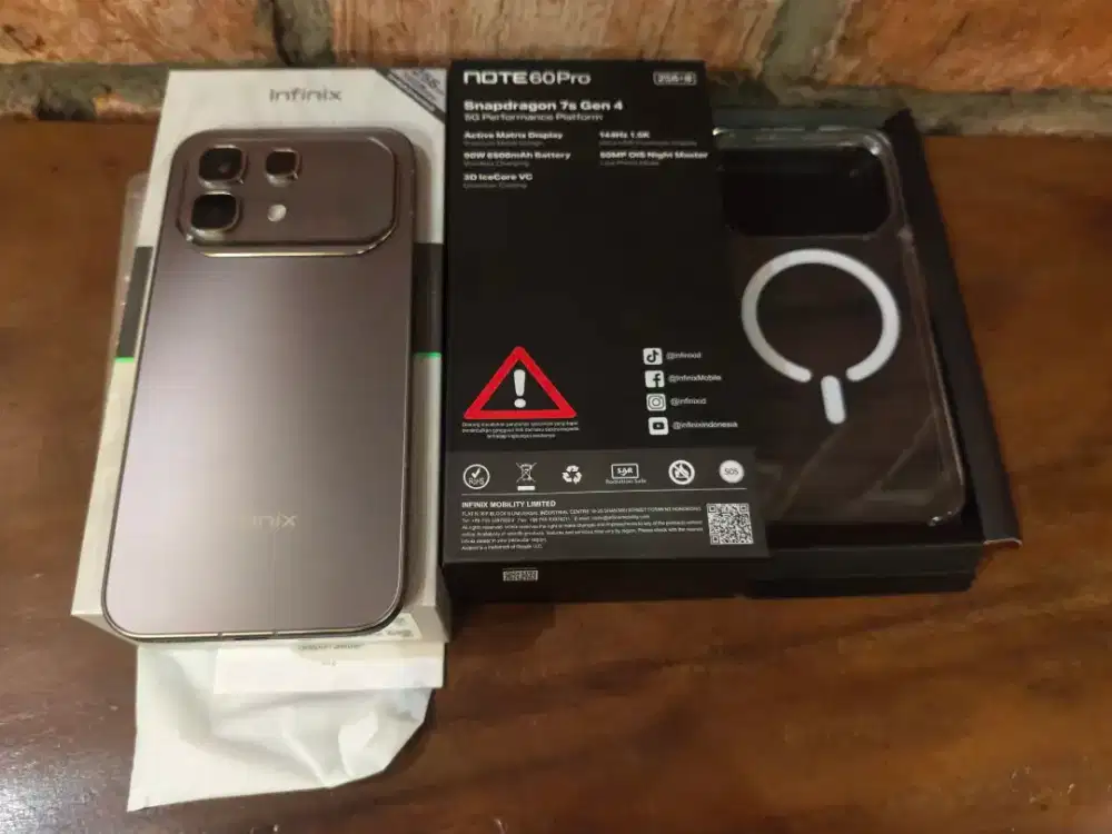 Handphone infinix Note 60 Pro 8+8 GB 256 Mist Fullset