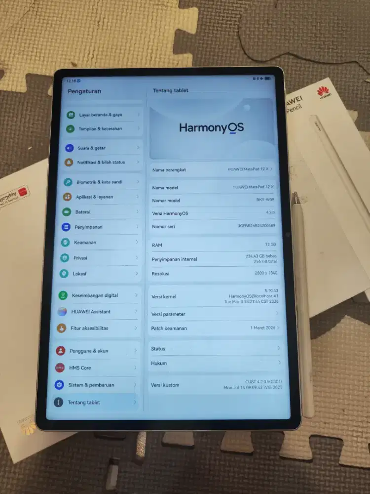 Huawei matepad 12X 12/256 papermate second