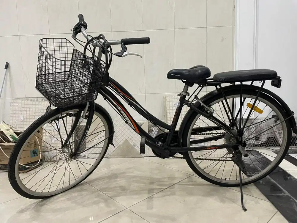 Sepeda wim cycle gigi keranjang