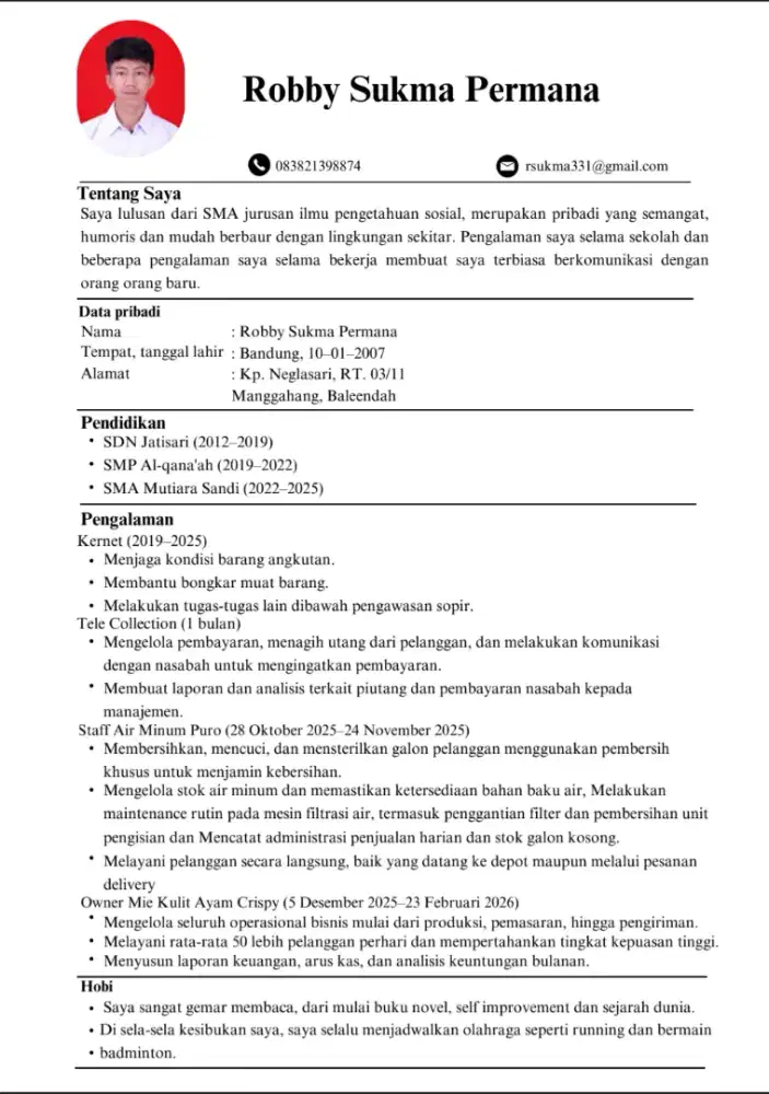 Cari lowongan pekerjaan