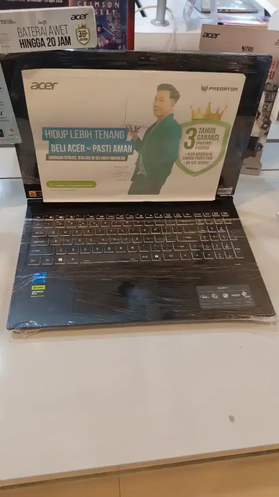Jual laptop Acer baru garansi resmi, seris gaming.