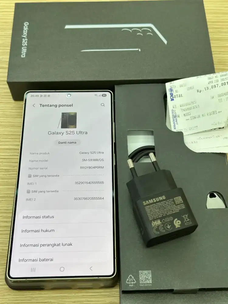 Samsung S25 Ultra 256GB Garansi 2027