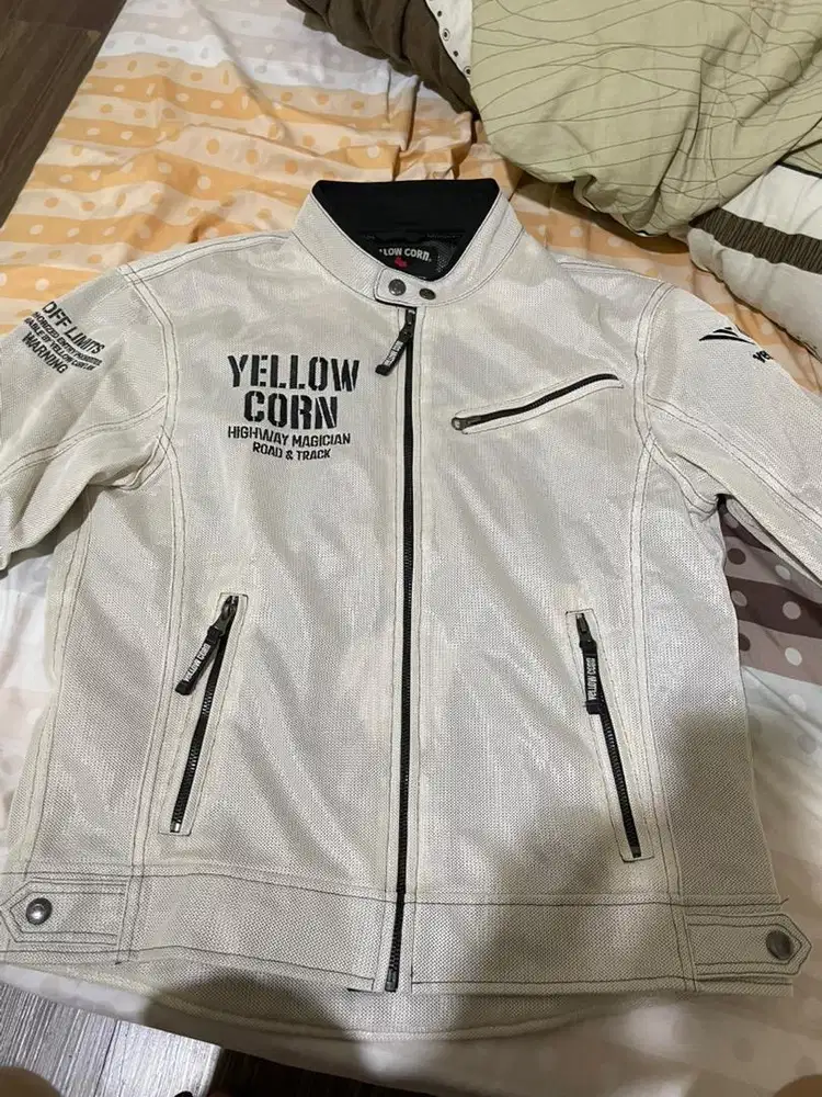 yellow corn light mesh jacket YB-4121 ivory