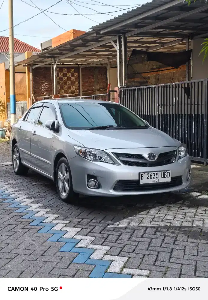 Toyota altis 2.0V 2012 km66rb
