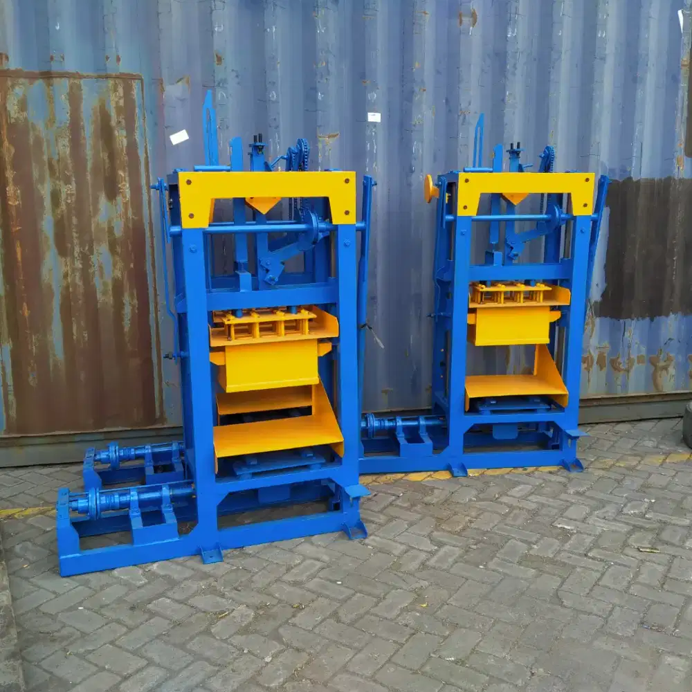 Mesin cetak batako paving manual vibrator