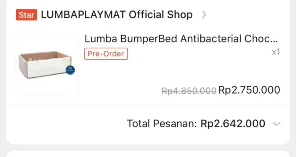 BUMPER BED PLAYMENT LUMBA
