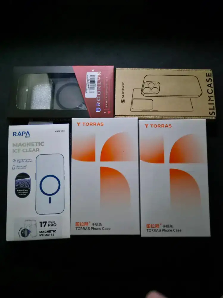 Bundle Case Iphone 17 Pro (Torras,Slimcase,Brooklyn,RAPATech,Ringke)