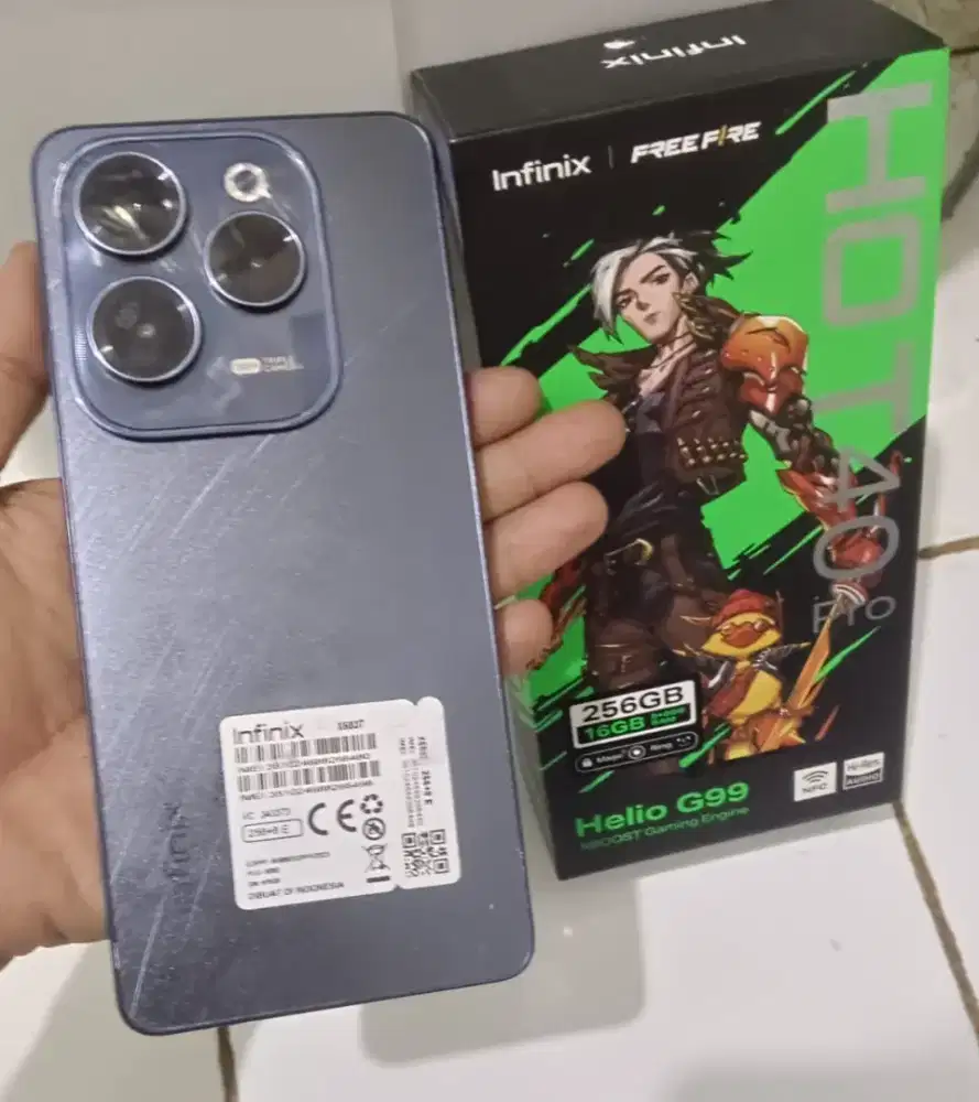 Infinix Hot 40 Pro Fulset Ram 8/256