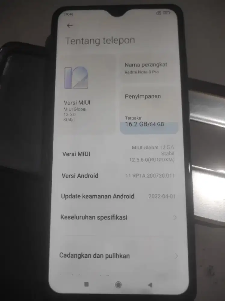 Redmi note 8 pro ram 6/64 nfc