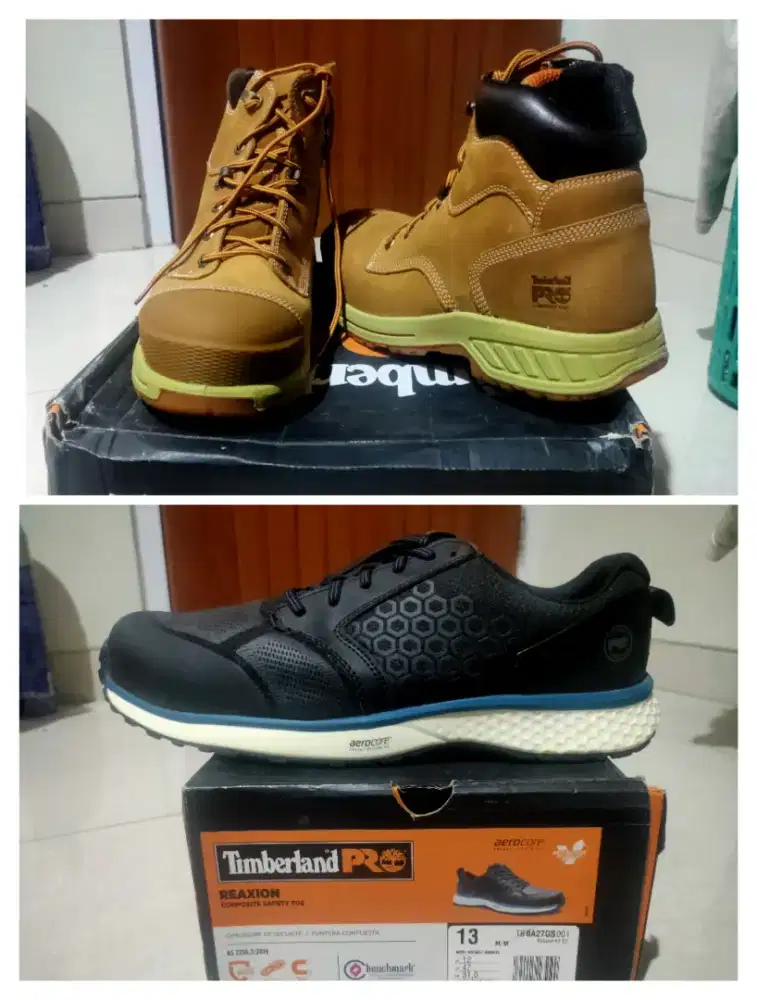 PAKET 2 PCS TIMBERLAND PRO – SAFETY BOOTS & SAFETY SHOES (ORIGINAL)