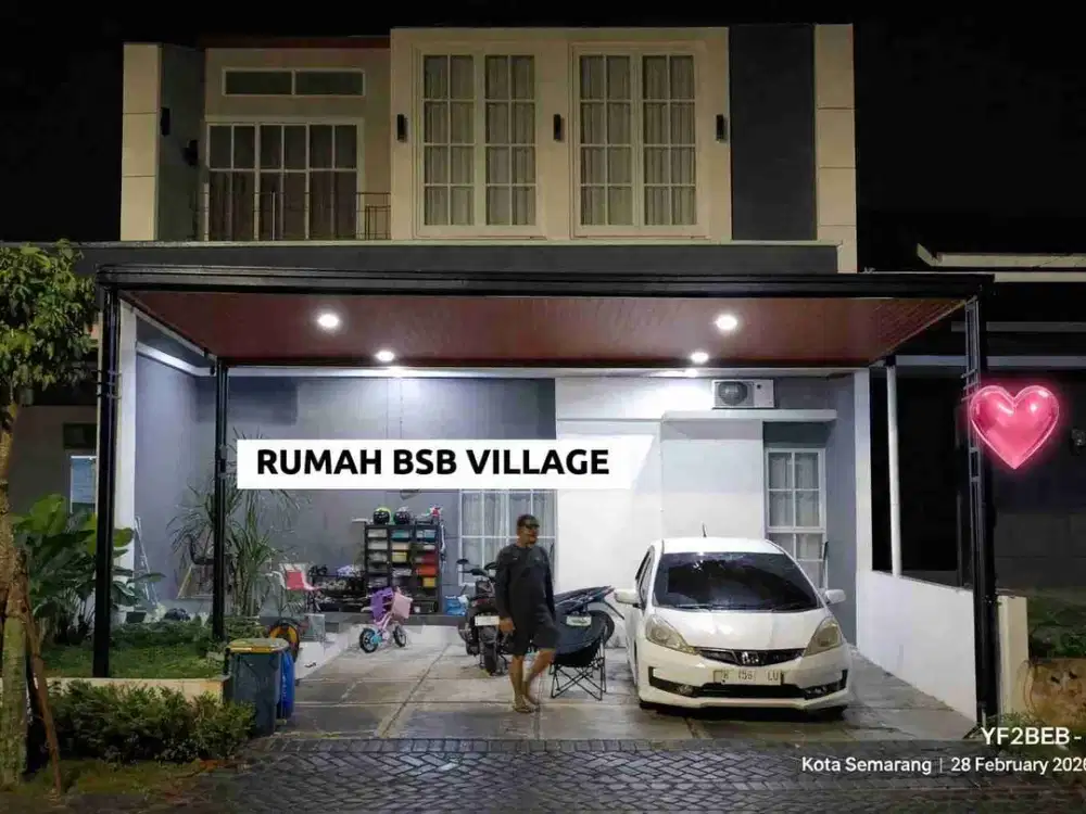 RUMAH DUA LANTAI BSB VILLAGE DIJUAL SAMPAI DEAL