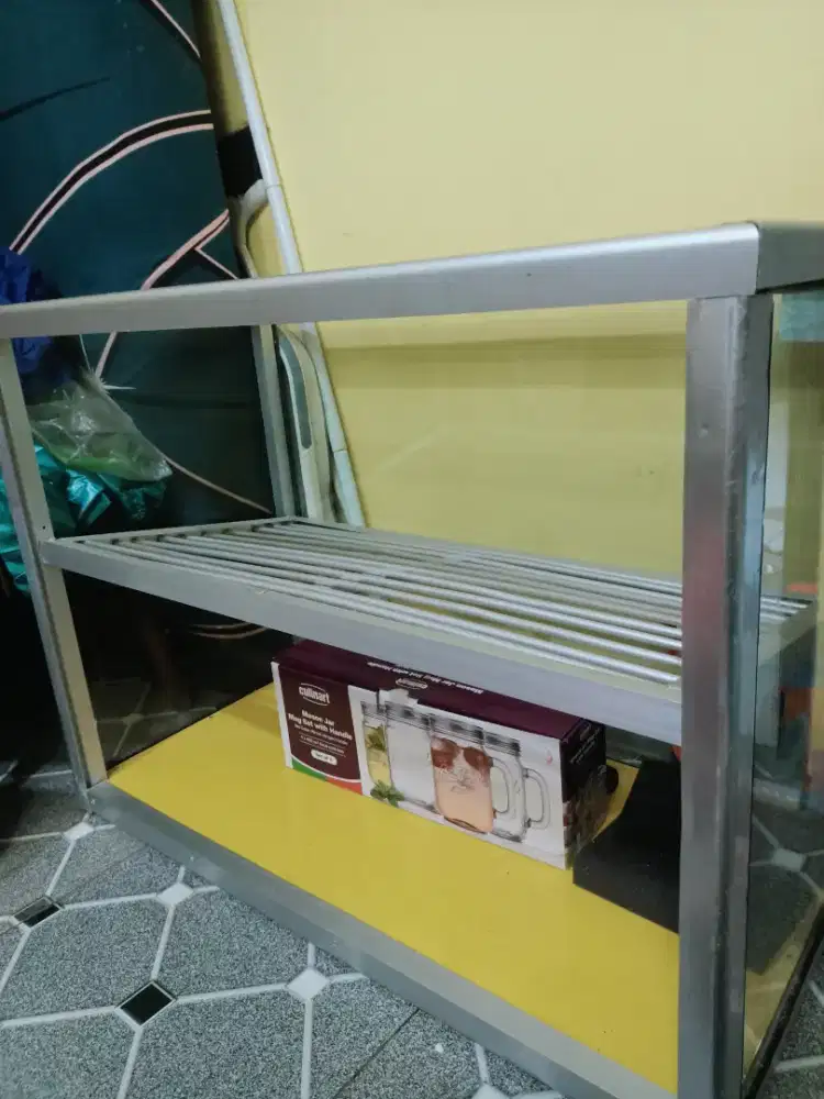 Etalase stelis buat ayam chicken atau gorenga dll