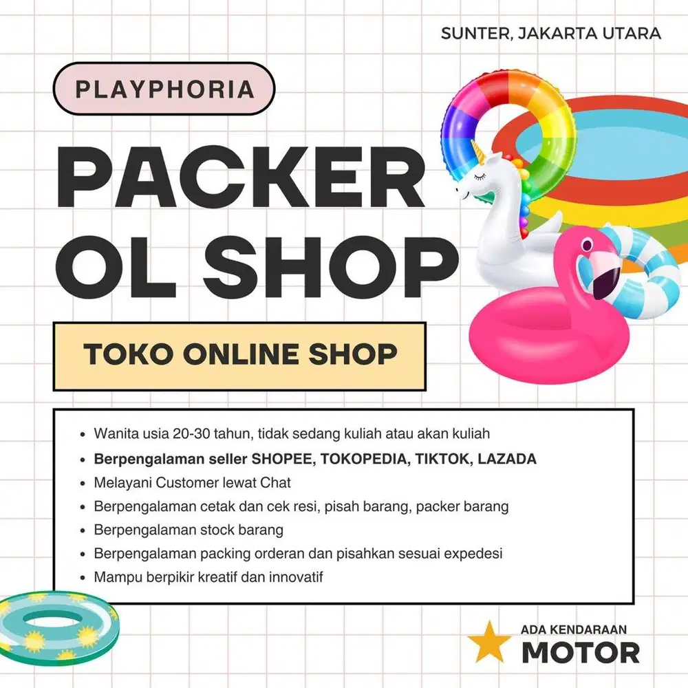 Dicari packer online shop