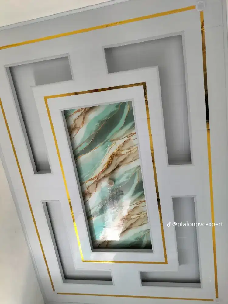 Plafon pvc, interior dan baja ringan.