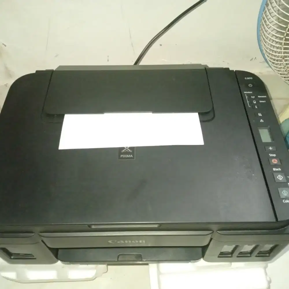 Printer canon G3010 seken minus catridge warna