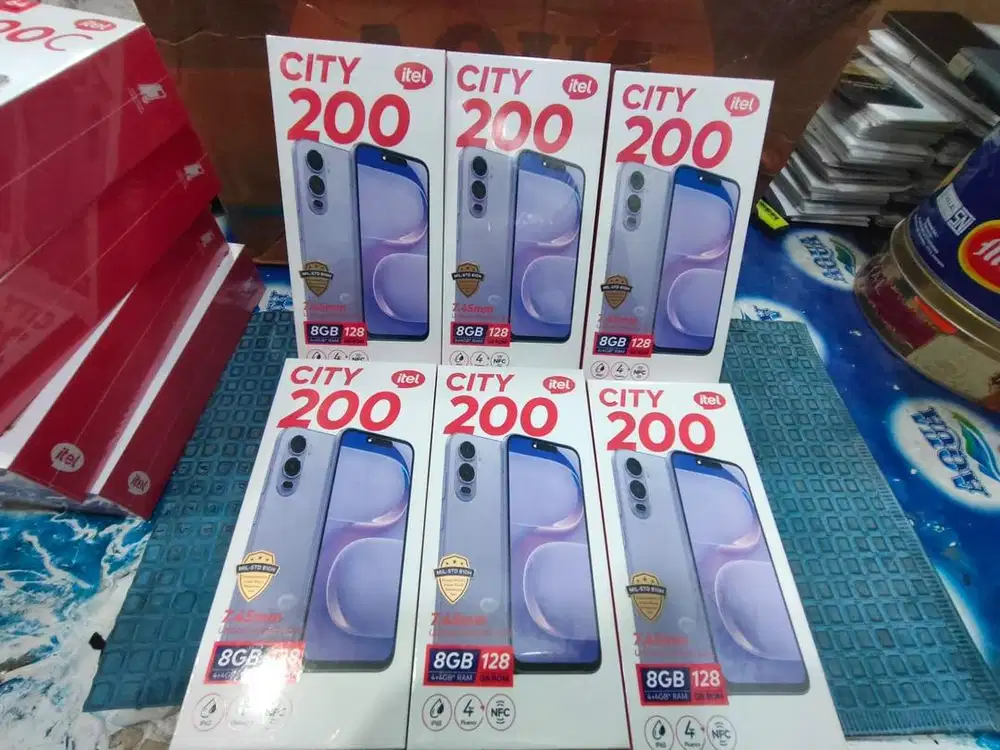 ITEL CITY 200 NFC RAM 4+4/128GB GARANSI SETAHUN