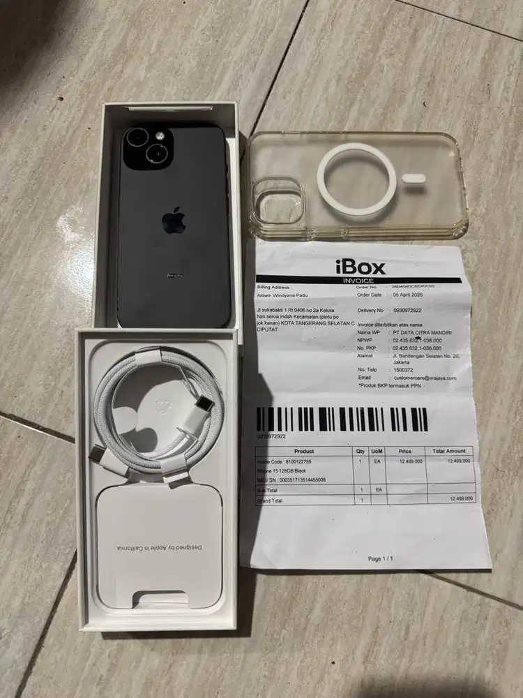 IPhone 15 128Gb Ibox baru