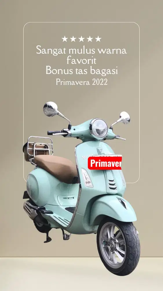 Termurah dp 1jt Vespa Primavera 150 Abs (Ktp daerah bs kredit)